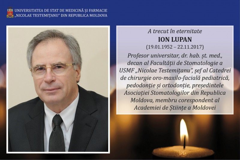 USMF „Nicolae Testemiţanu” îndoliată USMF „Nicolae Testemiţanu” îndoliată