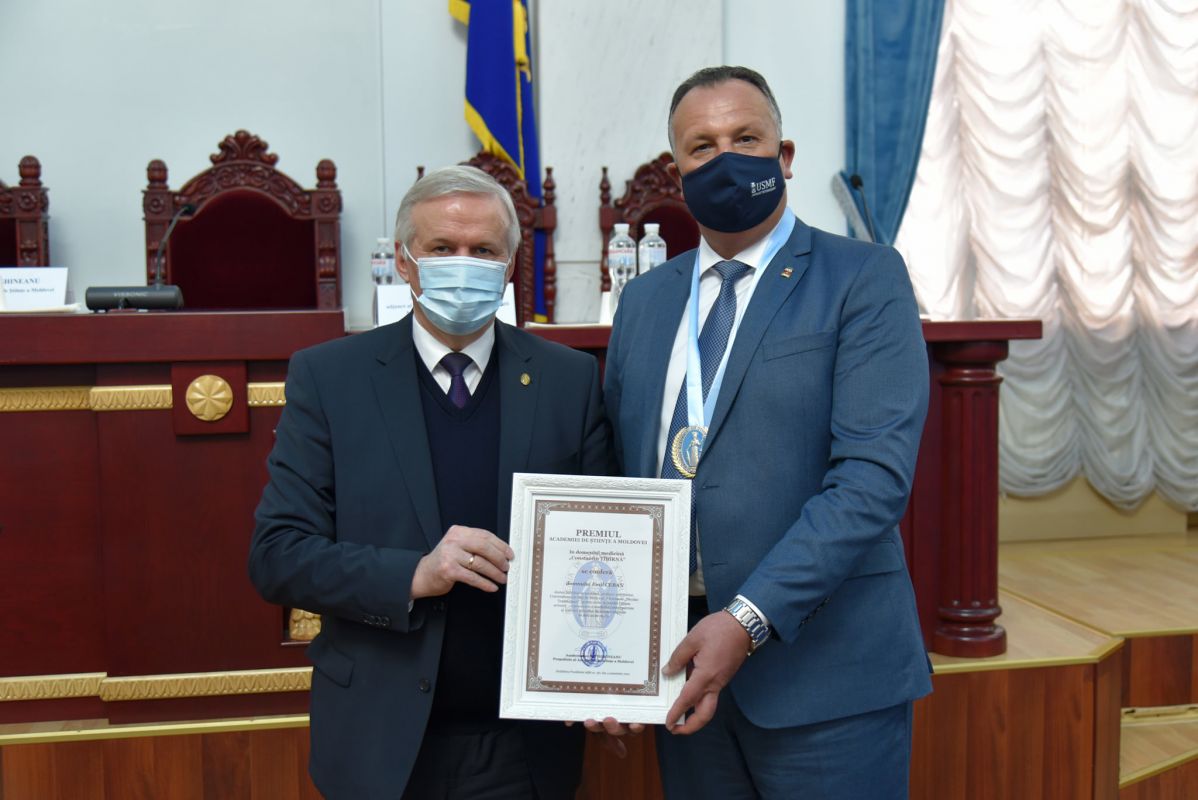 Emil Ceban - laureat al Premiului AȘM în domeniul medicinei „Constantin Țîbîrnă”